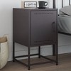 vidaXL Bedside Cabinet Black Steel 14.2 x 15.4 x 23.8 in - 2 of 4