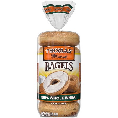 Thomas' Whole Wheat Bagels - 4oz/6pk