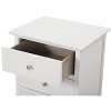 NicBex 3 Drawer Nightstand End Table,Wood Side Table with Round Knob Handles for Bedroom,Living Room,Bedside - 4 of 4