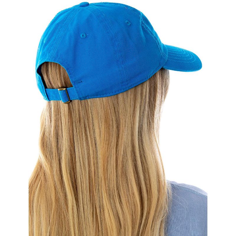 Disney Monsters Inc. Embroidered Logo Hat Adjustable Strap Baseball Cap Blue, 5 of 7