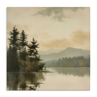 Stupell Industries Beige Mountain Landscape, 17" x 17"