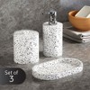 Creative Scents Mosaic Stone White Bathroom Accessories Set - 3 Piece - 4 of 4