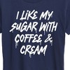 Women's - Instant Message - Sugar With Coffee And Cream Short Sleeve Graphic T-Shirt - 2 of 4