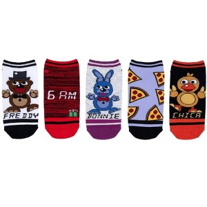 Five Nights at Freddy's Retro Game 5 Pair Lowcut Socks - 1 of 2