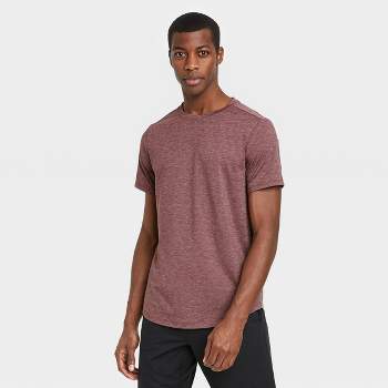 Men's Waffle-knit Henley Athletic Top - All In Motion™ Purple L : Target