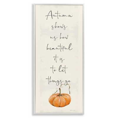 Stupell Industries Autumn Beauty Inspirational Phrase, 13" x 30"