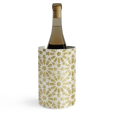 Schatzi Brown Hara Tiles Golden Wine Chiller - Deny Designs