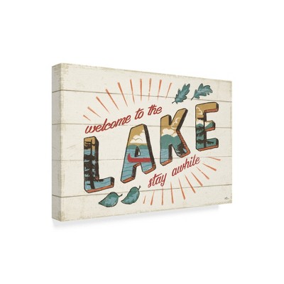 Trademark Fine Art -Janelle Penner 'Vintage Lake I' Canvas Art