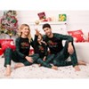 Clearlove Christmas Pajamas Contrast Color One Piece Pajamas Long Sleeve Shirts Casual Matching Sets for Kids - 4 of 4