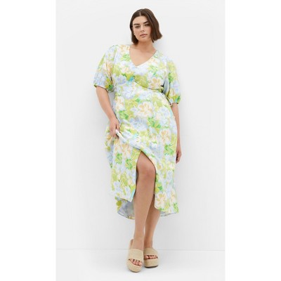 Women's Plus Size Roselle Midi Dress - floral | CITY CHIC