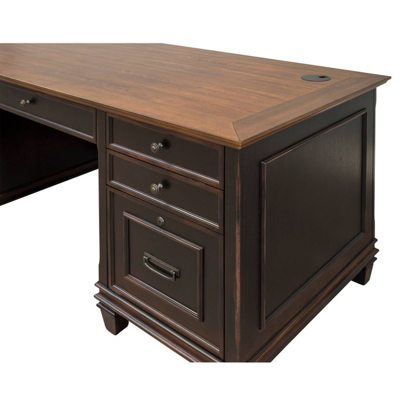 Hartford Double Pedestal Desk - Martin Furniture, 3 of 10