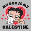 Junior's Betty Boop Pudgy My Dog Is My Valentine Sweatshirt - 2 of 3