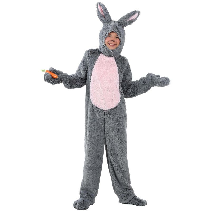 HalloweenCostumes.com Child Grey Bunny Costume, 1 of 5