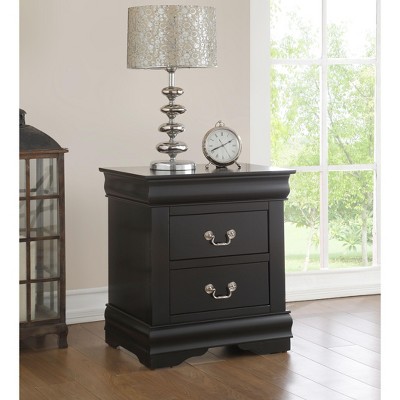 NicBex Nightstand with 2 Drawers,22 inch /21 inch Side Table with Metal Handles and  Elegant Finish,Classic Bedside Table for Bedroom,Living Room