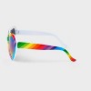 Pride Adult Rainbow Heart Sunglasses - 3 of 4
