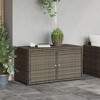 vidaXL Patio Storage Cabinet Gray 43.3 in.x21.7 in.x23.8 in. Poly Rattan - image 3 of 4