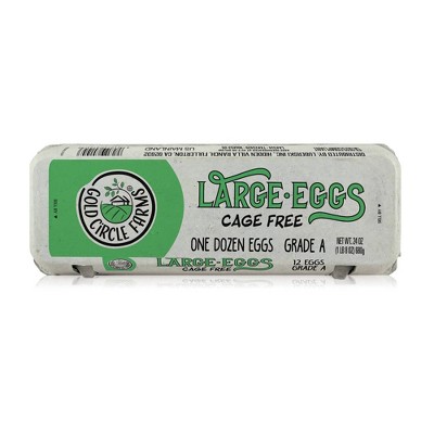 Gold Circle Farms Cage Free Large Eggs - 24oz/12ct