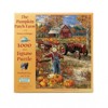 Sunsout The Pumpkin Patch Farm 1000 pc  Halloween Jigsaw Puzzle 57144 - 3 of 4