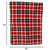 Waterproof Pet Blanket - 50x60 Reversible Plaid Throw Protects Couch, Car, Bed from Spills, Stains, or Fur - Dog and Cat Blankets by Petmaker (Red) - 2 of 4