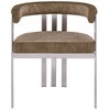 Meridian Furniture,Marcello Velvet Dining Chair, Set of 2 - 3 of 4