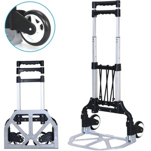 Musment Folding Hand Truck Dolly Cart, Portable Aluminum Dolly Cart with Telescoping Handle - 1 of 4