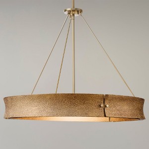 Urban Ambiance Luxury Modern Rustic Indoor Chandelier,  26''H x 32"W x 32''D,  Soft Gold Finish, UHP5031 - 1 of 4
