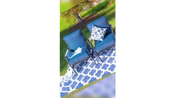 2pc Steel Outdoor Patio Accent Chairs - Lokatse
, 2 of 12, play video