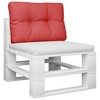 vidaXL Pallet Cushion Red 19.7"x15.7"x4.7" Fabric - 3 of 4