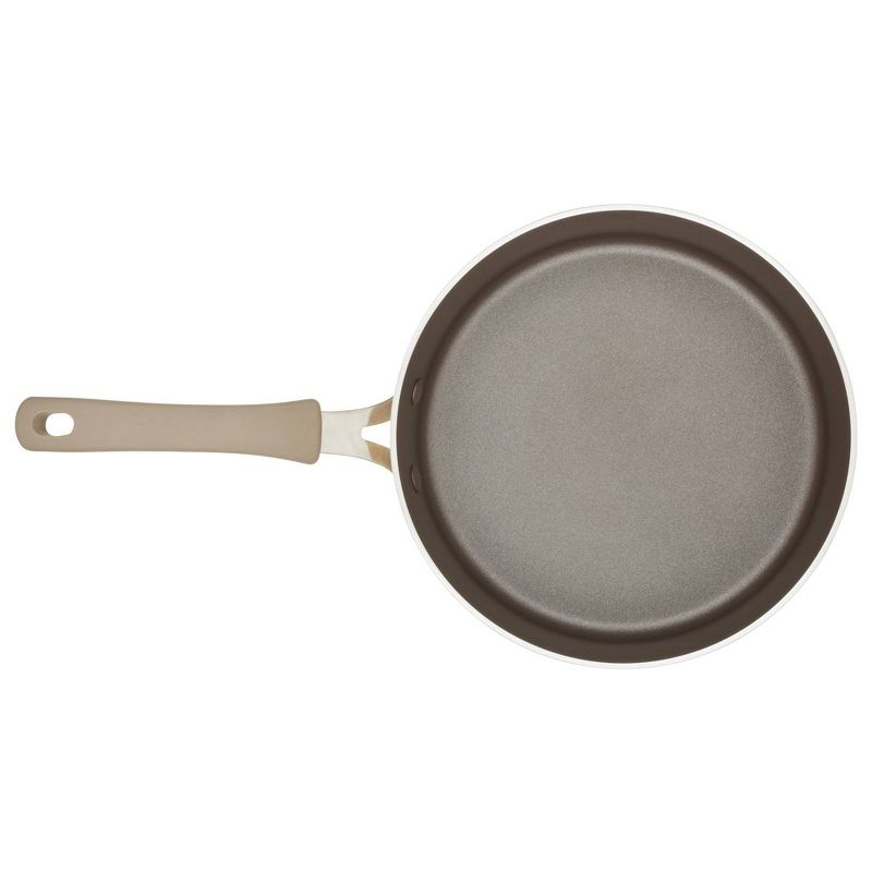 Rachael Ray Cook + Create 3qt Aluminum Nonsticke Saute Pan with Lid - Almond, 4 of 7