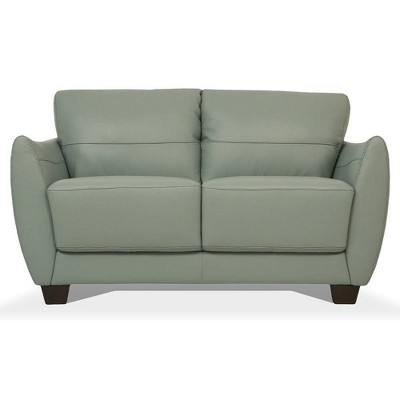 Acme Furniture 57" Valeria Sofa Watery Leather: No Assembly, Wood Frame, Foam Cushions, Seats Four