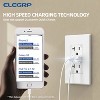 ELEGRP USB Outlet Receptacle, 20 Amp Outlet with USB C and USB A Port,21W Duplex Tamper Resistant Wall Outlet, w/screw Wall Plate, UL Listed, White - 3 of 4