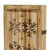 Wooakway Rustic Folding Wood Room Divider Vintage Freestand Privacy Screen for Room Seperation Living Room Bedroom Office Room - 4 of 4