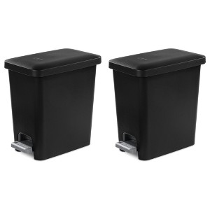 Sterilite Rectangular Step On Trash Bin Wastebasket - 1 of 4