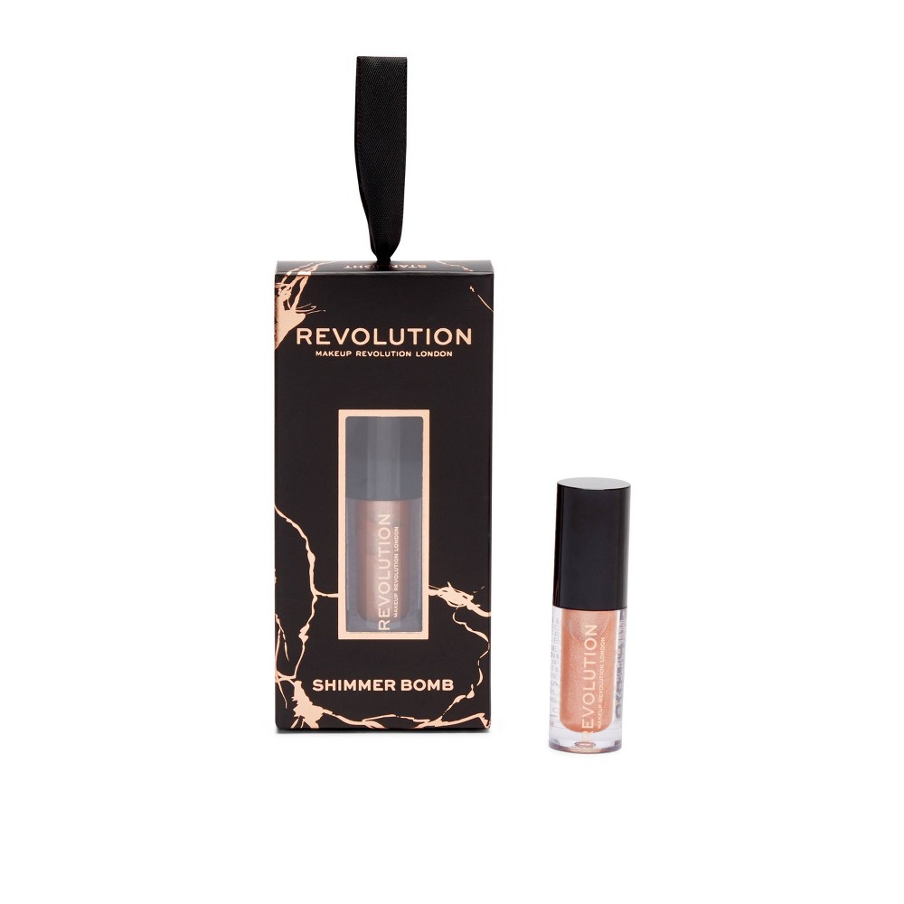 Makeup Revolution Hanging Shimmer Bomb Lip Gloss - Starlight - 0.17 fl oz