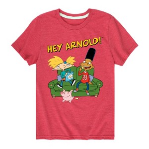 Boys' - Hey Arnold! - Arnold, Gerald and Abner Short Sleeve Graphic T-Shirt - 1 of 4