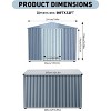 Acekool 10x12 FT Metal Outdoor Storage Shed, Aluminum Frame, Lockable Door, Vents, Sloped Roof - 2 of 4
