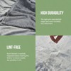 Oversized King Fleece Blanket 120x120 - Soft, Warm Family Blanket for Bed, Couch, Camping Travel - 3 of 4