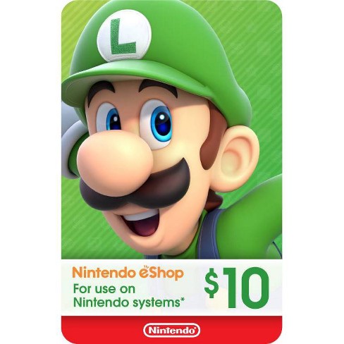 Nintendo Eshop Gift Card Digital Target - roblox 10 card jb hi fi