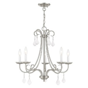 Livex Lighting Daphne 5 - Light Chandelier in  Brushed Nickel - 1 of 4