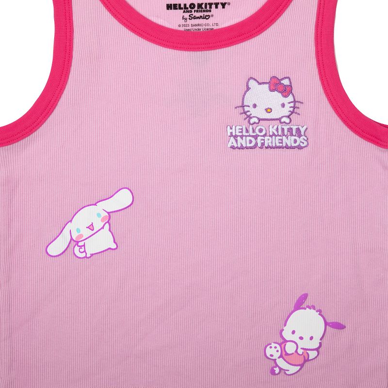Hello Kitty & Friends Ribbed Women's Tank Top, 2 of 5