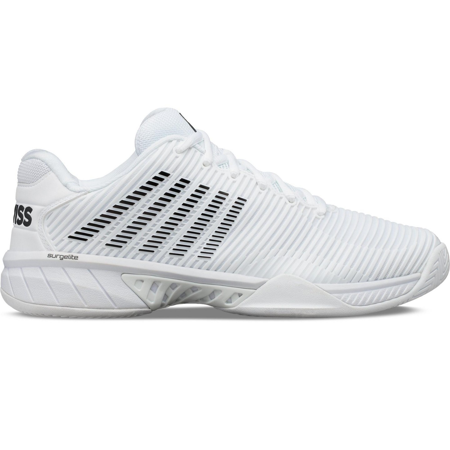 Мужские кроссовки K-Swiss Hypercourt Express 2 Tennis Shoe (White/Black), цвет: Белый — фото 1