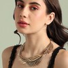 SOHI Women's California Gold Party Statement Necklace - 3 of 4