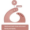 3 pack Silicone Bibs for Babies Toddlers Girls| Adjustable Waterproof BPA Free Soft Durable Bibs - 3 of 4