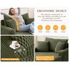 KERDOM Chaise Lounge Chair 53'' Comfy Oversized Reading Chair Fluffy Plush Cozy Couch Sofa Bed with Armrests and Pillows, for Rooms - 3 of 4