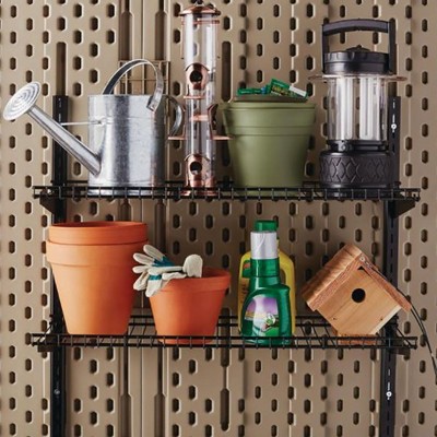 Heavy Duty Black Metal Wall Mounted Storage Shelves
