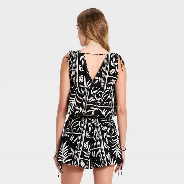 Top con escote en V y lazo estilo playero para mujer - A New Day™ 2