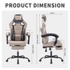Gaming Chair with Massage,Ergonomic PC Gaming Chair with Footrest Comfortable Headrest and Lumbar Support - 4 of 4