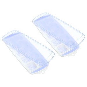 Unique Bargains PP Removable Lid Stackable Easy Release Ice Cube Trays 2 Pcs - 1 of 4