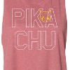 Women's Pokémon Pika Blocks Graphic Racerback Tank - Heather Mauve - Small - 2 of 3