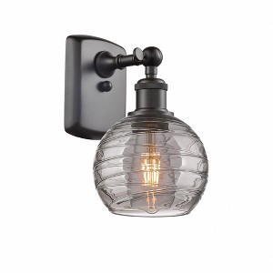Athens Deco Swirl - 1 Light Wall Sconce In Industrial Style-11 Inches Tall and 6 Inches Wide - 1 of 1